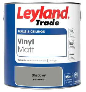 Leyland Trade Vinyl Matt Walls & Ceilings Emulsion Paint Shadowy (PPG0998-4) 2.5L