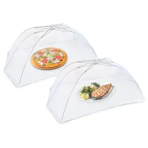 ASAB Pack Of 2 Giant Food Cover Umbrella - White 70x120cm