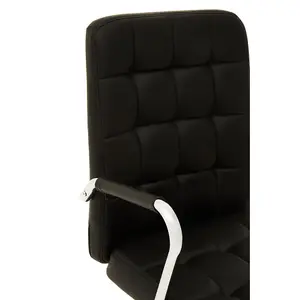 Interiors by Premier Brent Black Tufted Home Office Chair