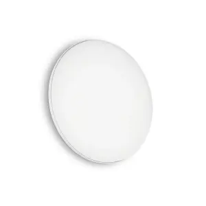 Luminosa Mib LED Outdoor Round Simple Flush White IP65, 3000K