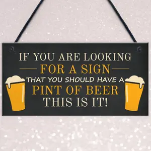 Novelty Bar Signs Hanging Door Wall Sign Home Bar Pub Plaque Sign Gift