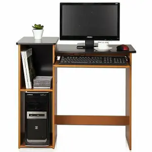 Furinno Econ Multipurpose Computer Writing Desk, Light Cherry/Black