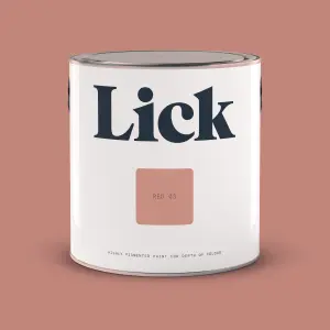 Lick Red 03 Eggshell Emulsion paint, 2.5L