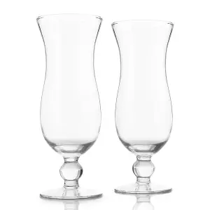 Original Products Final Touch Hurricane Cocktail Glasses Set of 2 Clear