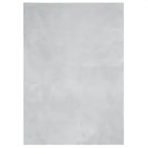 Rug HUARTE Short Pile Soft and Washable Grey 200x280 cm