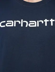 Carhartt Relaxed Fit Heavyweight Logo Graphic T-Shirt Navy XL