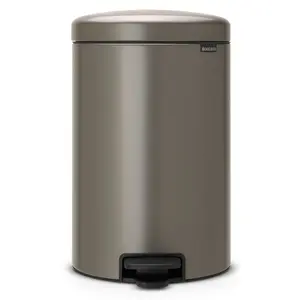 Brabantia NewIcon 20 Litre Soft Closing Pedal Bin Platinum