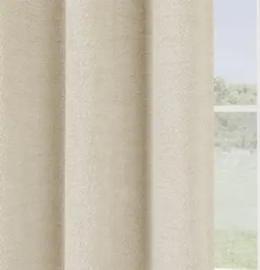 Boucle SALE Cream Single Door Curtain - On Trend, Thermal, Warm, Noise Reducing - 66 x 84 inch (168x214cm)