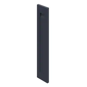 GoodHome Garcinia Integrated handle Matt navy blue Shaker Highline Cabinet door (W)150mm (H)715mm (T)20mm