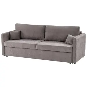 Sofa Bed BLEIK Taupe with Storage