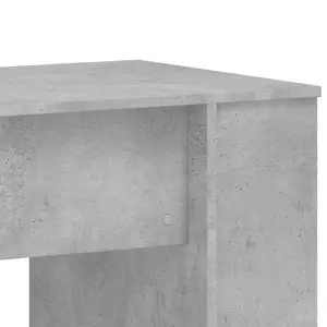 Berkfield Desk Concrete Grey 140x50x75 cm Engineered Wood