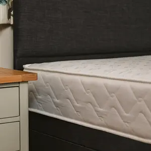 Rome Comfort Deluxe Sprung Divan Bed Set 6FT Super King 4 Drawers Continental - Naples Slate