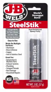 J-B Weld Steel Stick Epoxy Putty Stick