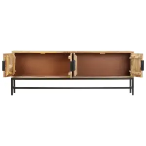 Berkfield TV Cabinet 140x30x50 cm Solid Mango Wood