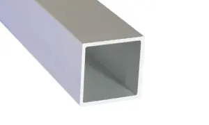 Aluminum anodised square tube, pipe B54 1000x15x15 mm