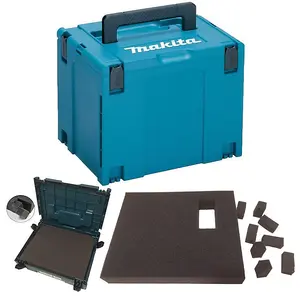 Makita MAKPAC Stacking Connector Tool Case Systainer TYPE 4 + Foam Insert