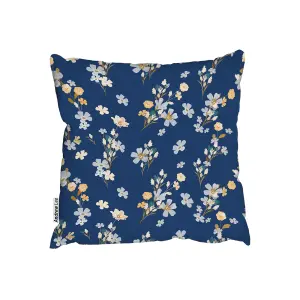 Cushions - Blue & Yellow Bunches (Cushion) / 45cm x 45cm