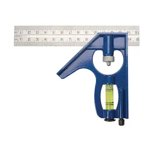 150mm Mini Combination Set Square Rule & Spirit Level Metric & Imperial