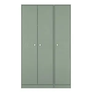 San Jose Ready assembled Contemporary Green Tall Triple Wardrobe (H)1960mm (W)1108mm (D)530mm