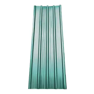 12 pcs Dark Green Metal Corrugated Roofing Sheets for Garden Shed L 115 cm x W 45 cm x T 0.27 mm