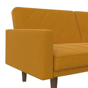 Paxson Clic Clac Sofa Bed in Mustard Fabric