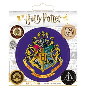 Harry Potter Vinyl Hogwarts Stickers (Pack of 5) Multicoloured (One Size)