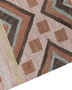 Wool Area Rug 200 x 200 cm Multicolour YOMRA