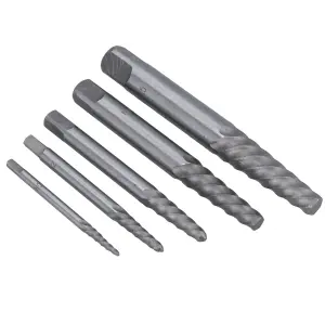 5pc Screw Extractor Remover Set for Damaged Broken Screws Bolts 3 - 18mm