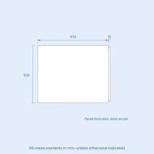 Nes Home White Modern 700 mm Standard High Gloss End Bath Panel