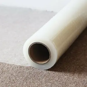 Surface Protection Film Self Adhesive Puncture Resistant Dust Proofing Transparent Carpet Protection Film Roll 60cm x 10m