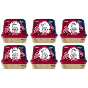 Glade Air Freshener Gel Cherry & Peony 180GM x 6