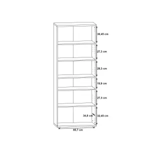 FURNICOMP Variant Multipurpose White Tall 2 Door Storage Utility Cupboard