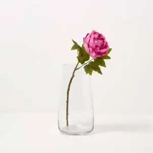 Homescapes Artificial Stem of Dried Pink Peony Flowers, 48 cm