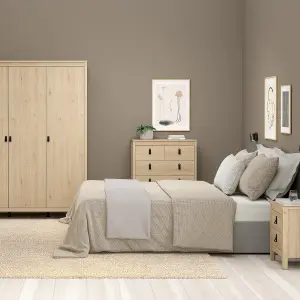 Barcelona Chest 3+2 drawers in Jackson Hickory Oak