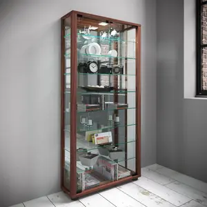 Cattibrie Display Cabinet Core Walnut / No