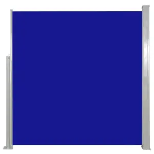 Berkfield Retractable Side Awning 140 x 300 cm Blue