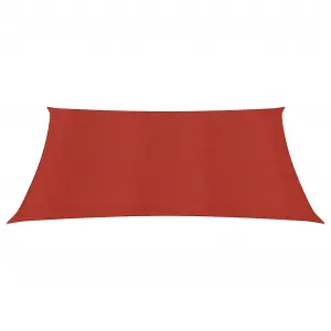 Berkfield Sunshade Sail 160 g/m2 Red 2x2 m HDPE