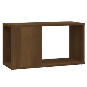 Berkfield TV Cabinet Brown Oak 60x24x32cm Engineered Wood