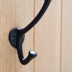 Hammer & Tongs - Bowler and Coat Hook - W35mm x H115mm - Black