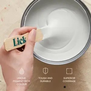 Lick Grey 01 Eggshell Emulsion paint, 2.5L