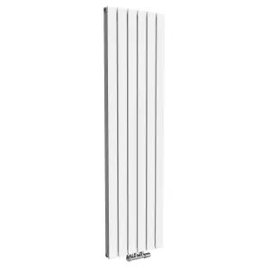 Nes Home 1800 X 410 mm Modern Central Connection Vertical Flat Panel White Designer Radiator