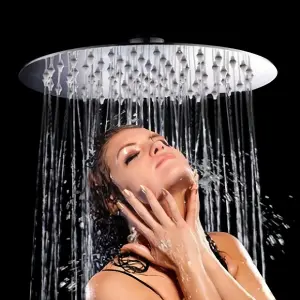 Bathroom stainless steel  10 inch shower nozzle  top spray Round