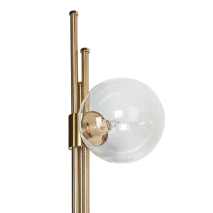 Beliani Glam 3 Light Wall Lamp Gold TULIJA