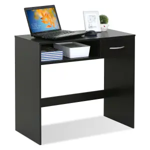 Furinno JAYA Computer Study Desk with Drawer, Espresso