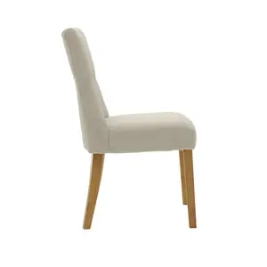 Wimbledon Upholstered Dining Chair (Set of 2) Beige