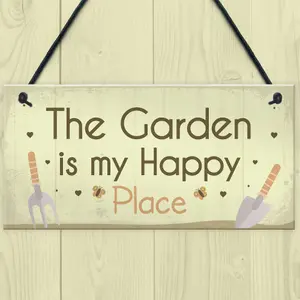 Red Ocean Novelty Garden Sign Hanging Wall Plaque Gift For Gardeners Mum Nan Home Decor Garden Shed Plaque