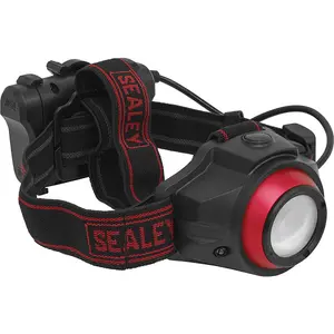 Hands Free Rechargeable Head Torch - Dimmer Switch - 5W COB LED - Auto Sensor