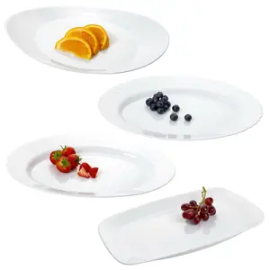 BORMIOLI ROCCO Elegant Steak Plates Serving Trays Dinner Lunch Set of 3 Ebro Design