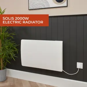 Adam Solis 2000W Ceramic Core Electric Radiator in White