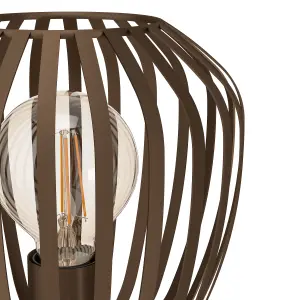 EGLO Espinal Brown Steel Contemporary Table Lamp